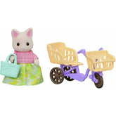 Sylvanian Families Çiçekli Kedi Anne ve Bisiklet 5680